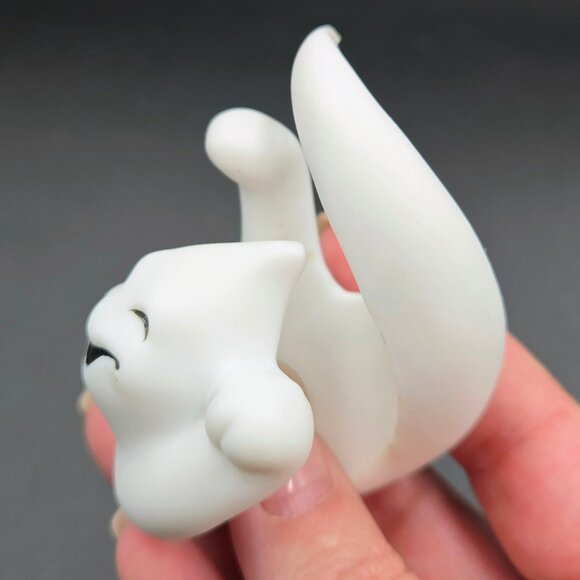 PartyLite Ghost Candle Huggers Halloween P7026 Taper Ceramic White Read - Picture 10 of 14